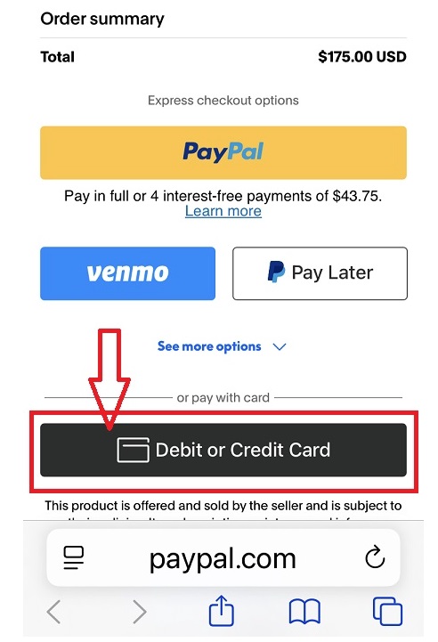 Paypal screen shot 9-24-25